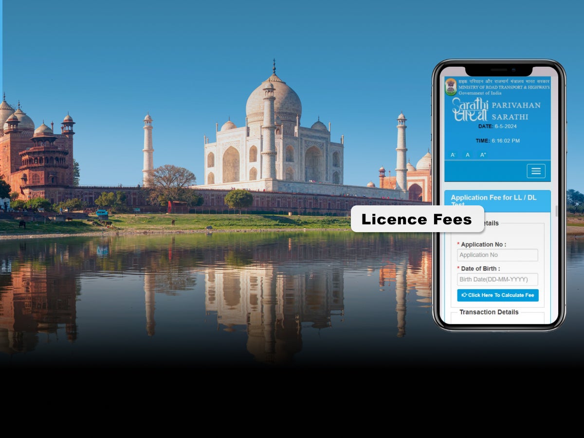 Driving Licence fee in india