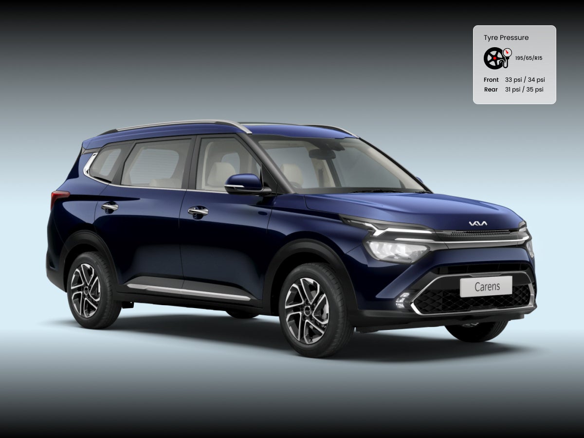 Kia Carens tyre pressure