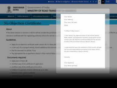 How to Get an NOC from RTO