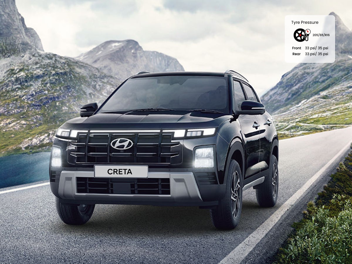 Hyundai Creta tyre pressure