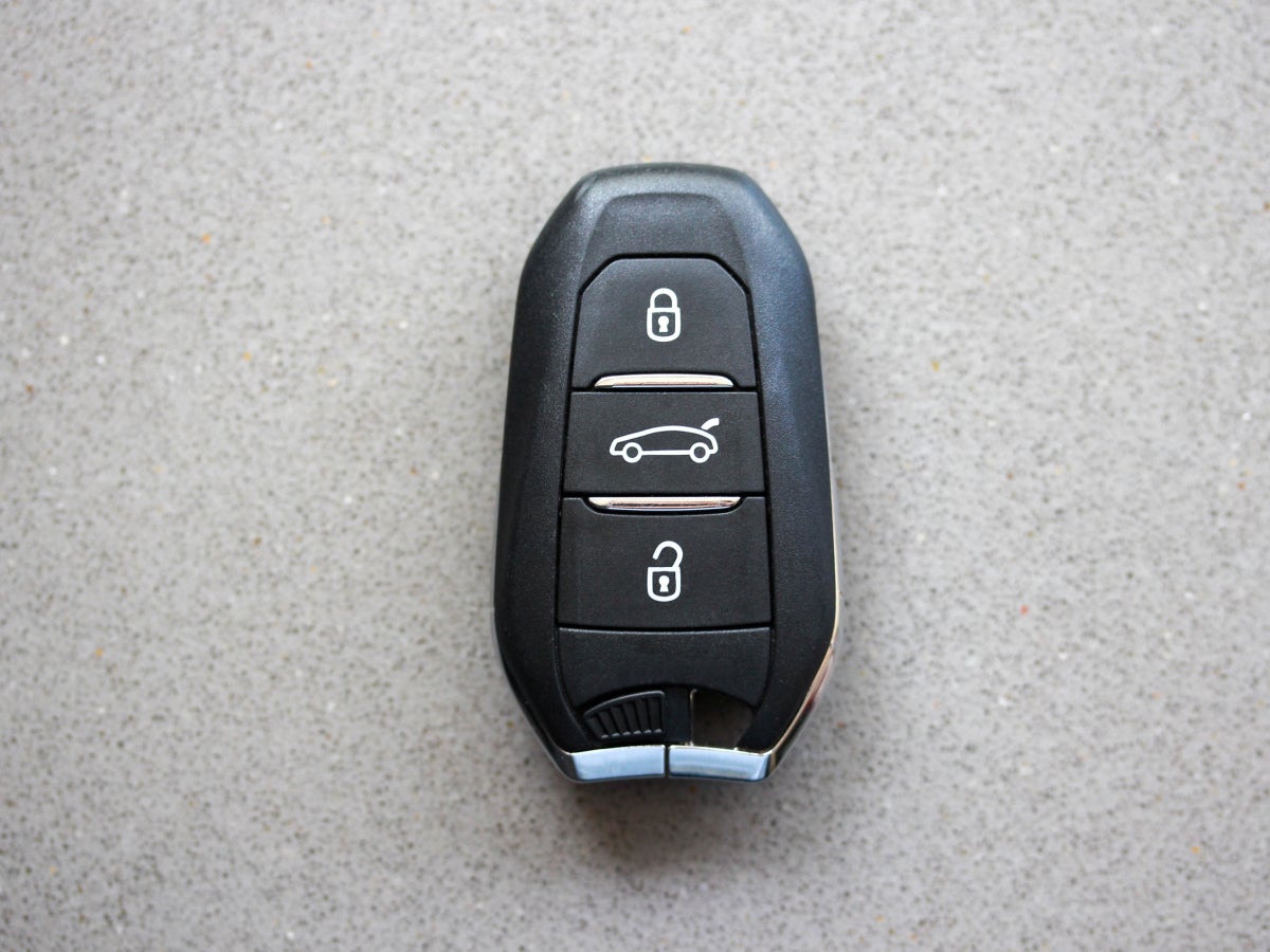 boot release button on the key fob 
