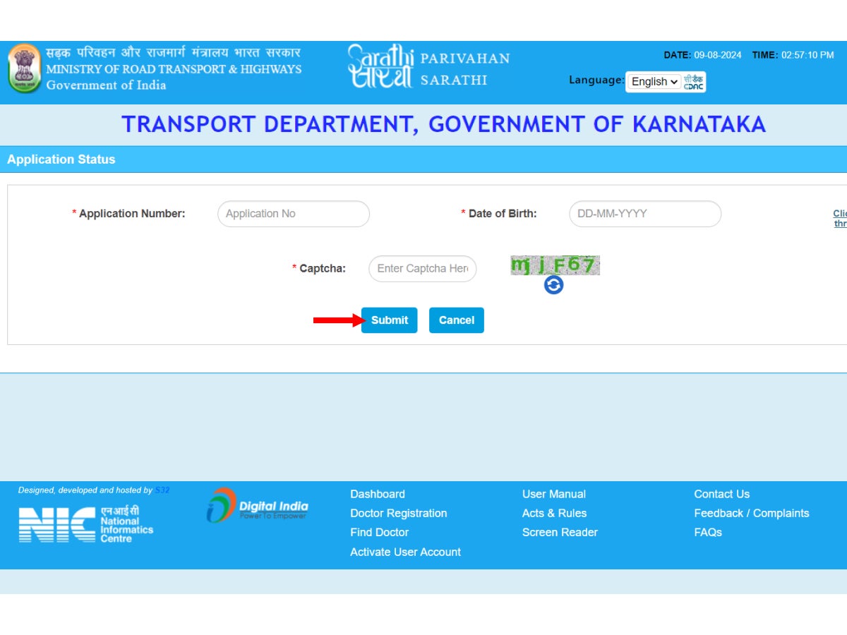 Once the applicant has completed the above steps, and submitted, their driving licence status will be displayed on the next page.