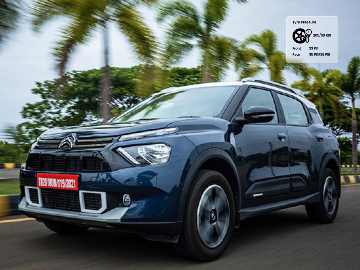 Citroën C3 Aircross tyre pressure