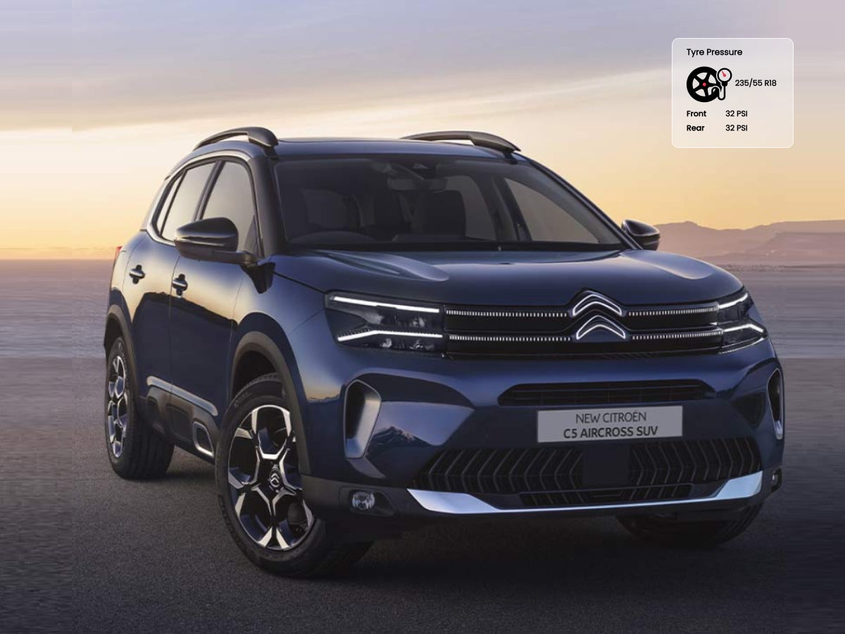 Citroën C3 Aircross tyre pressure