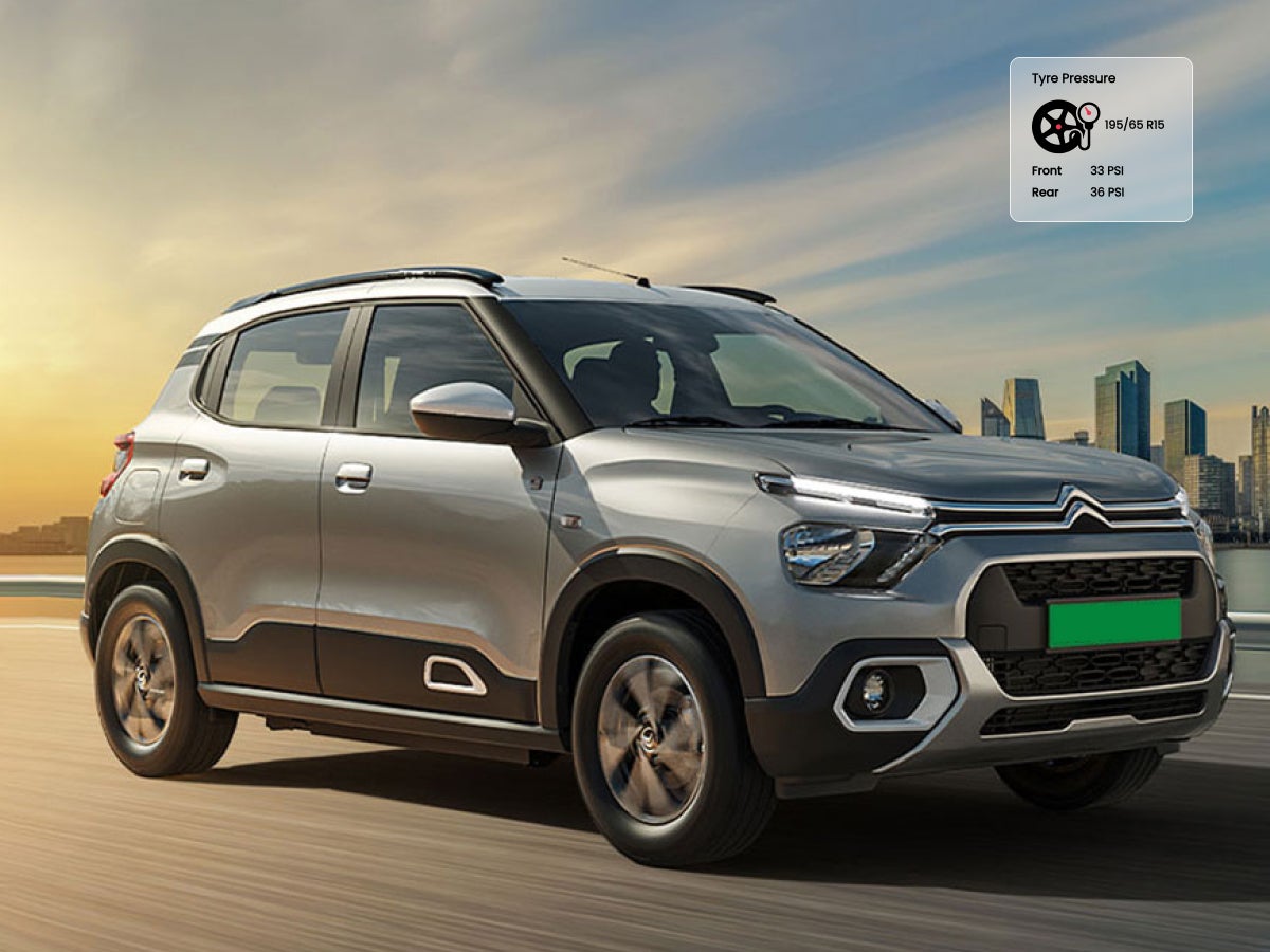 Citroën Ë-C3 tyre pressure