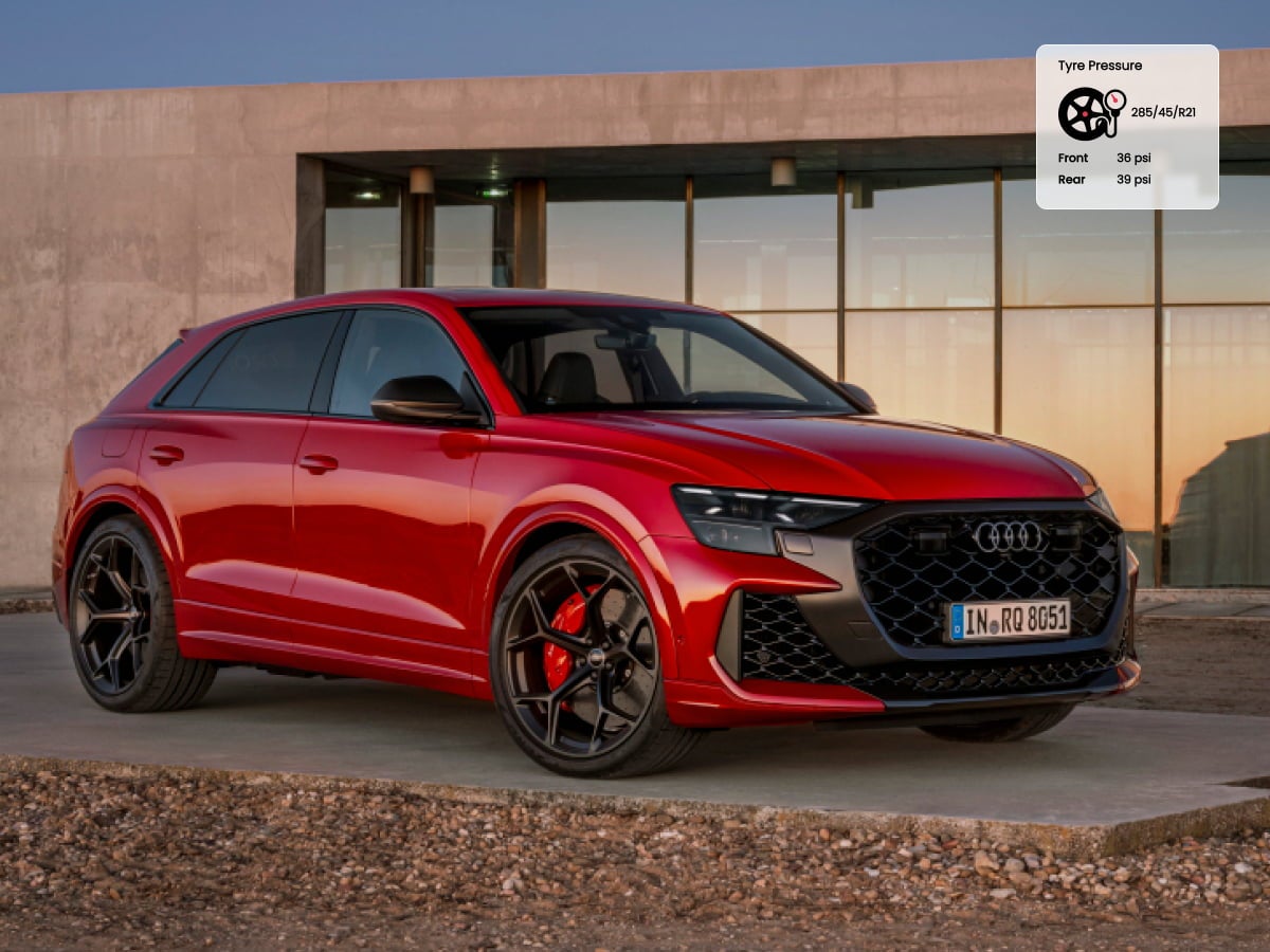 Audi Q8/RS Q8 tyre pressure 
