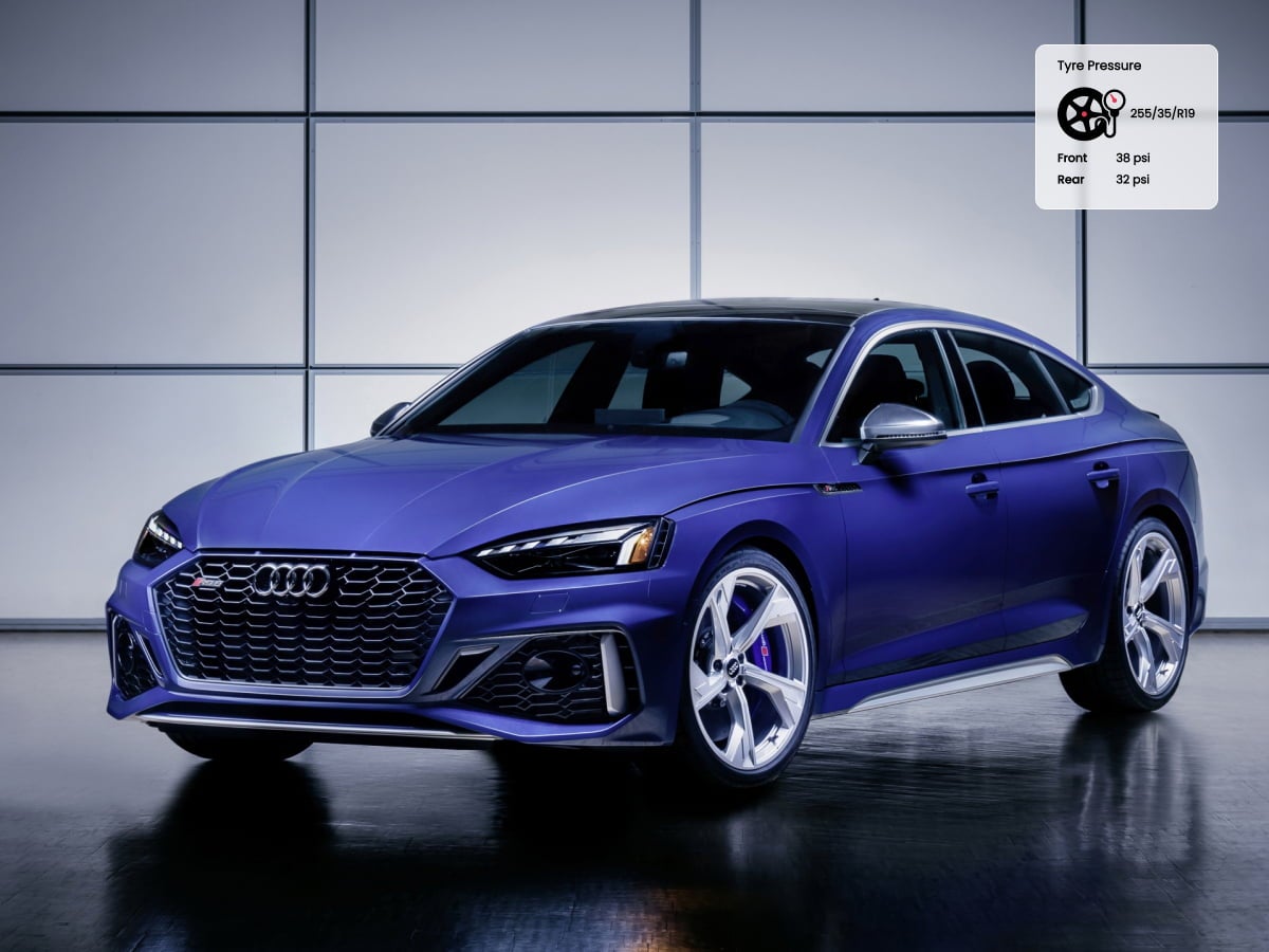 Audi S5/RS5 Sportback tyre pressure
