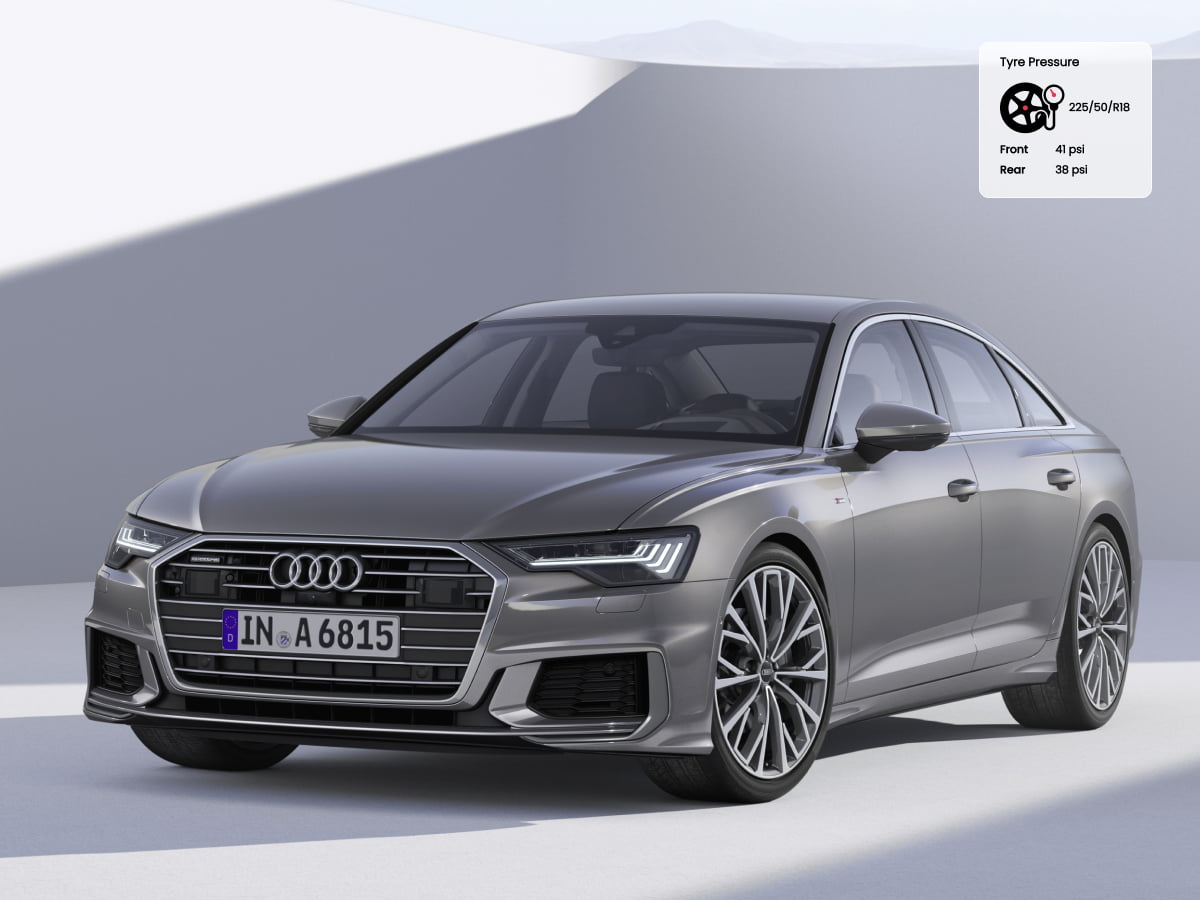 Audi A6 tyre pressure 