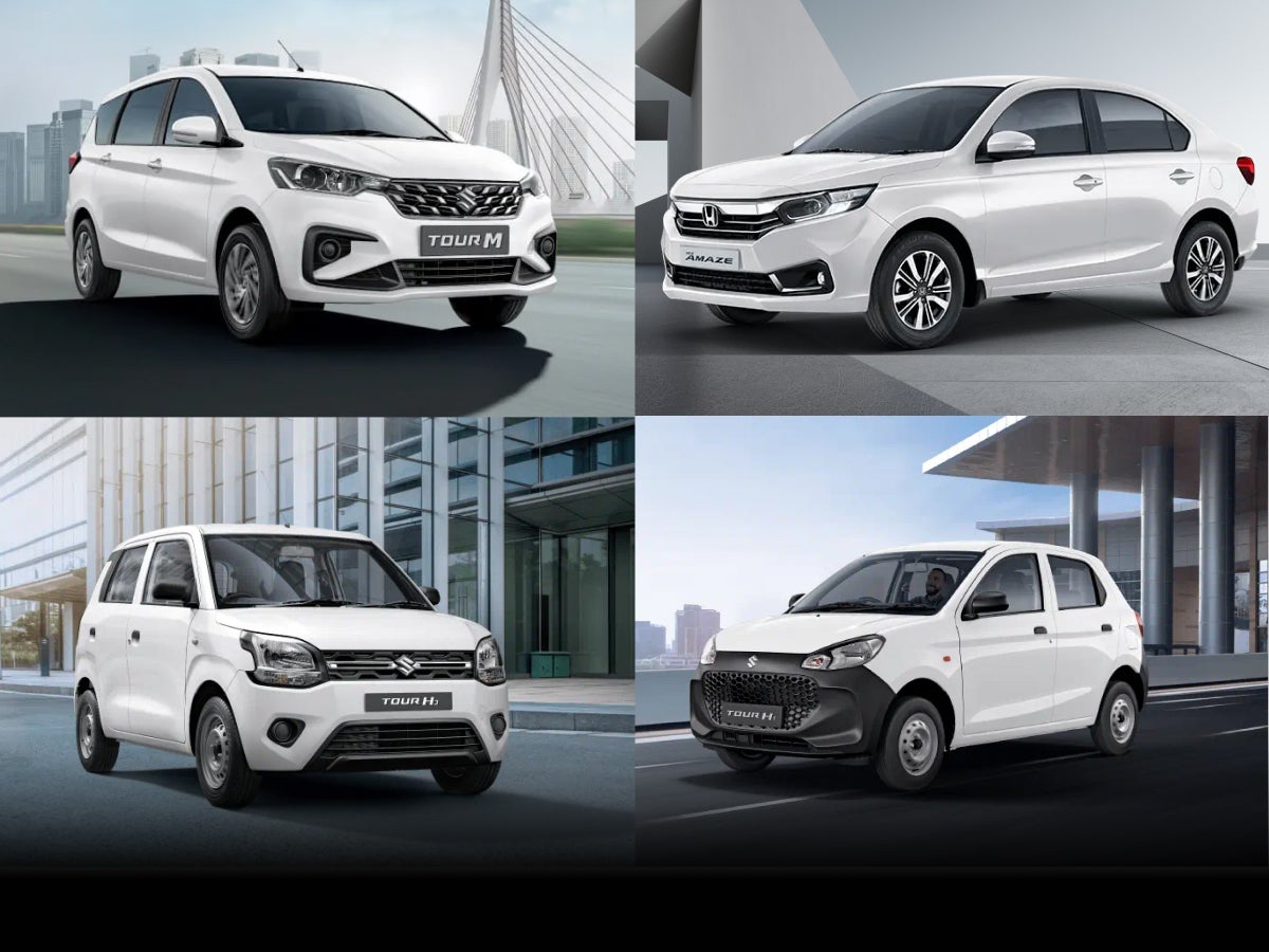 Commercial cars used as taxis in India
