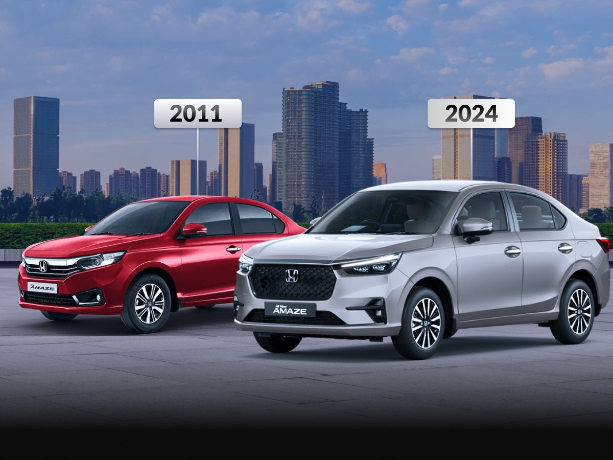 Evolution of the Honda Amaze over the years