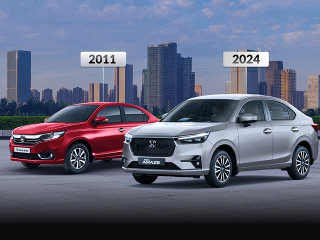 Evolution of the Honda Amaze over the years