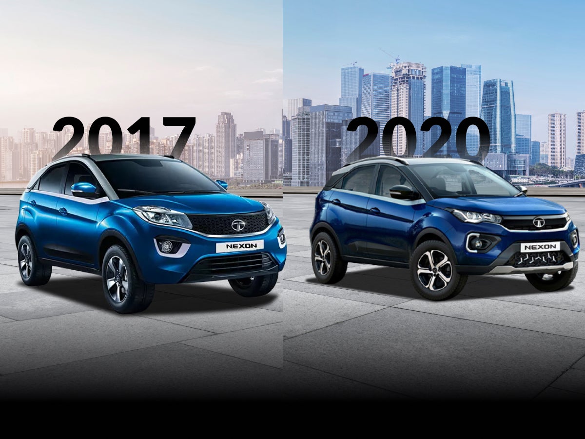 evolution of the TATA Nexon across the years 