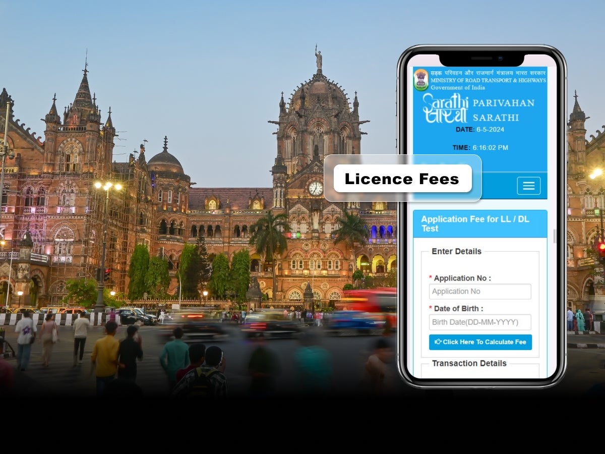 Driving licence fees in Mumbai