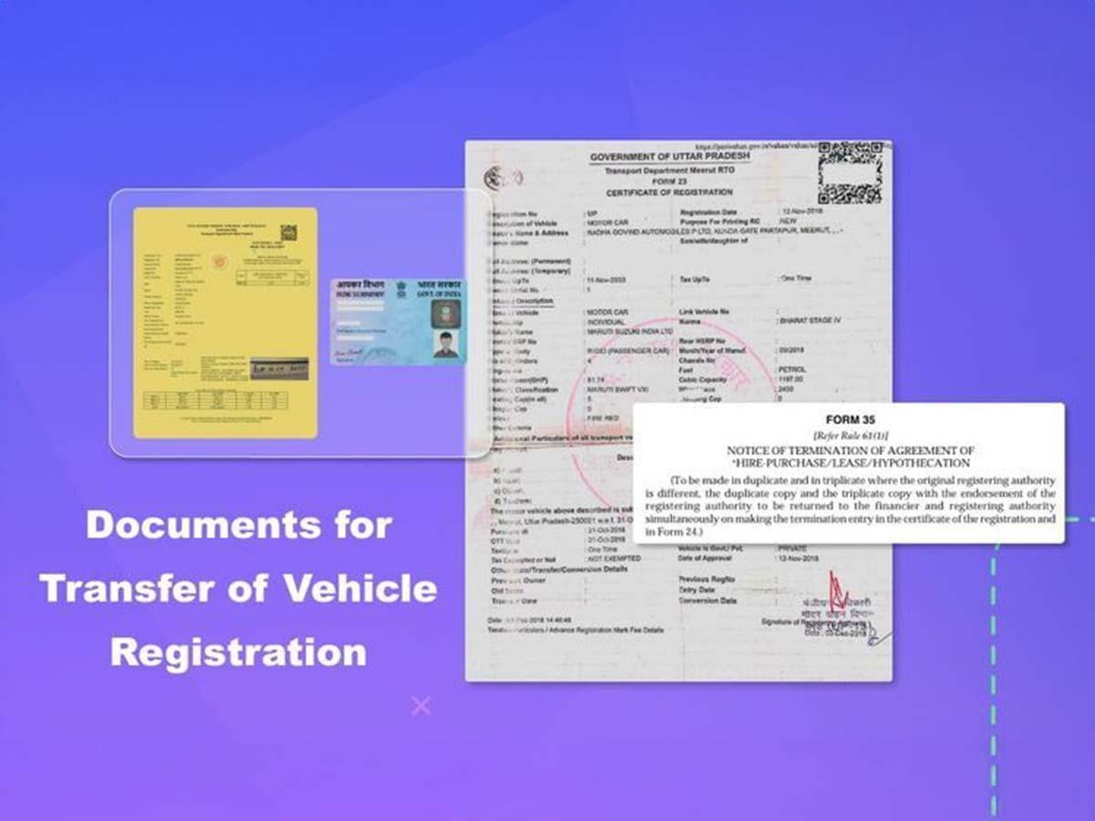 Documents required for RC transfer