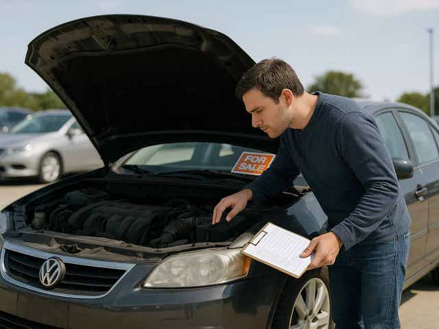 hings to check before buying a used car