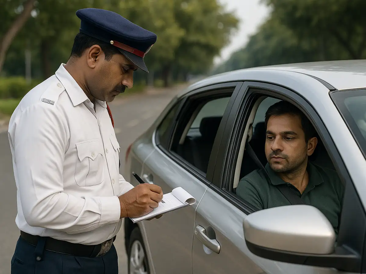 Delhi E-Challan Breakdown 2025