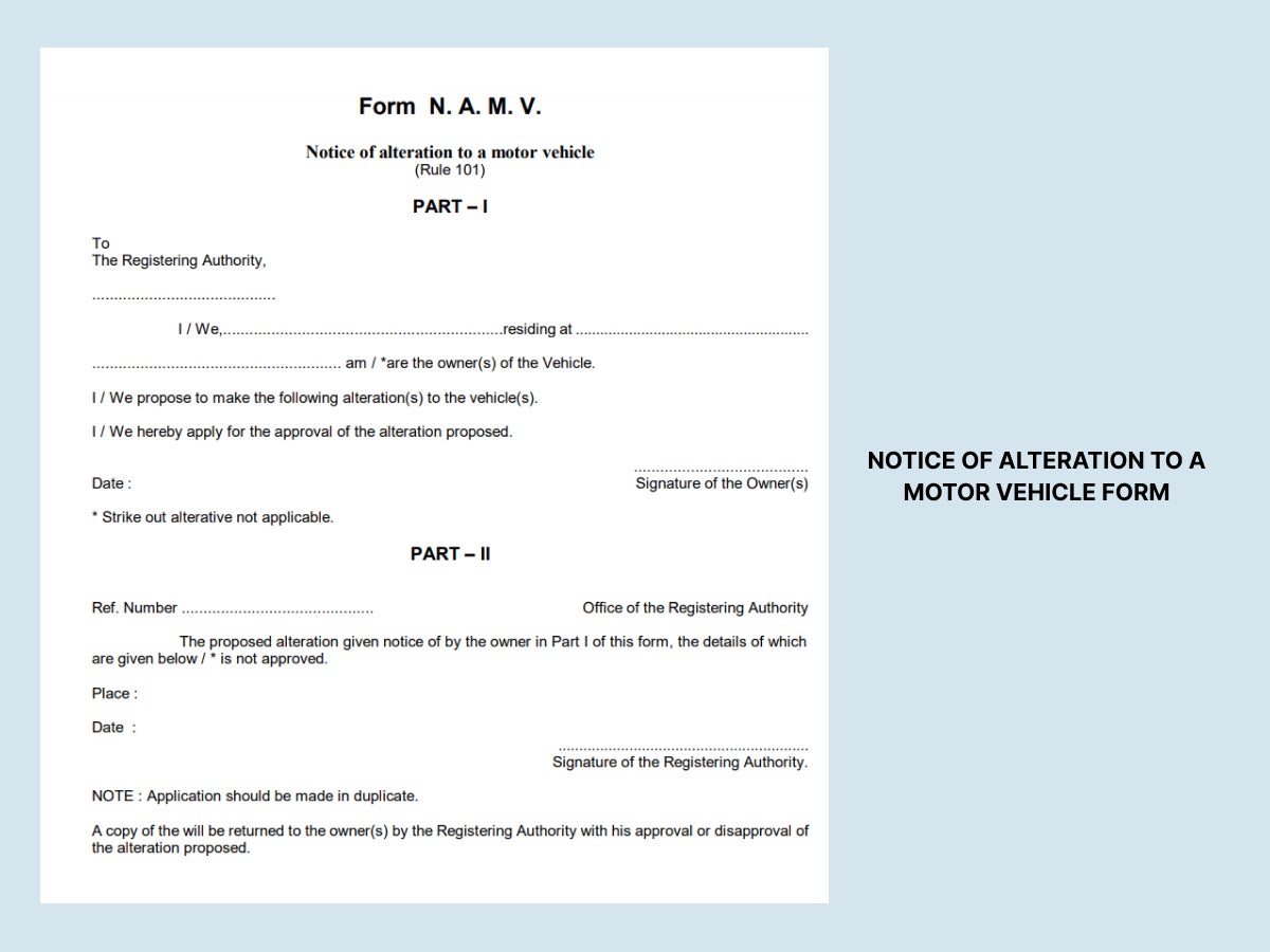 Car Colour Change RTO Application Process Explained in step