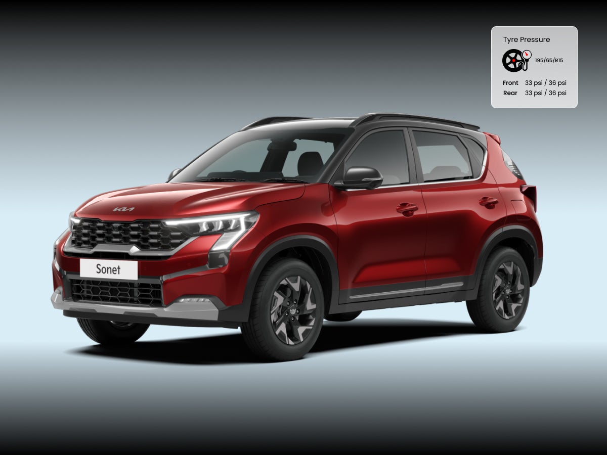 Kia Sonet tyre pressure