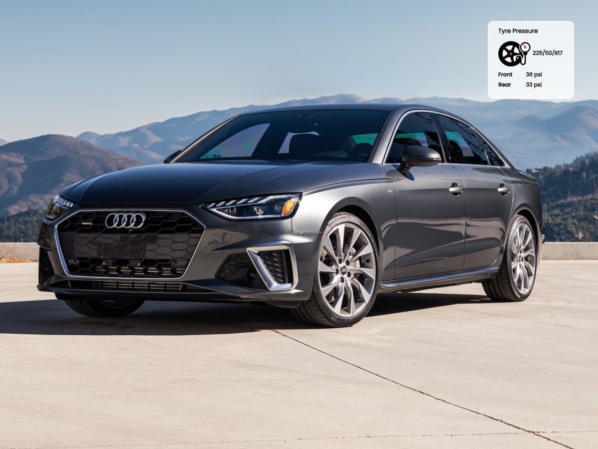 Audi A4 tyre pressure