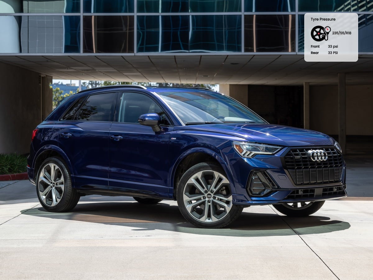 Audi Q3/Q3 Sportback tyre pressure