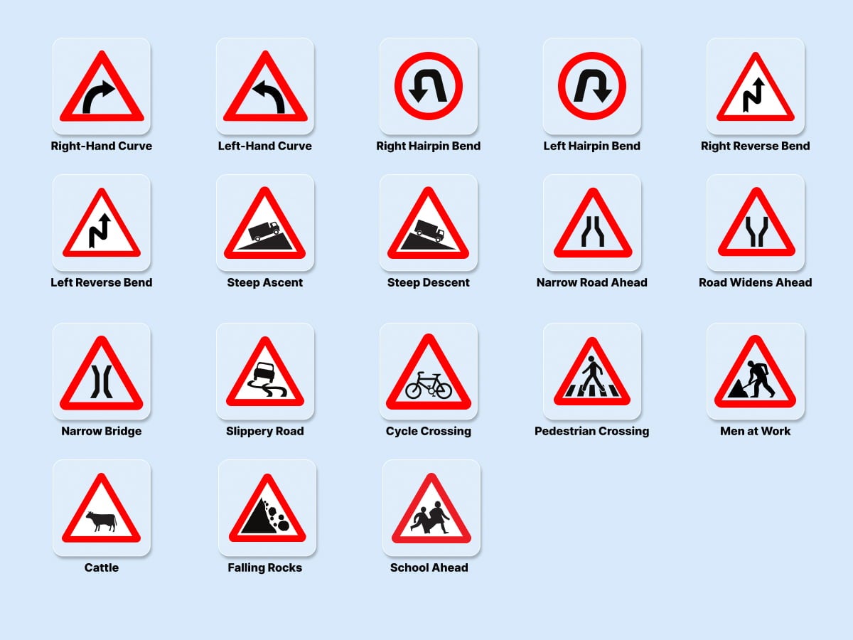Cautionary Road Signs_ Warning Signs Of What Is Up Ahead