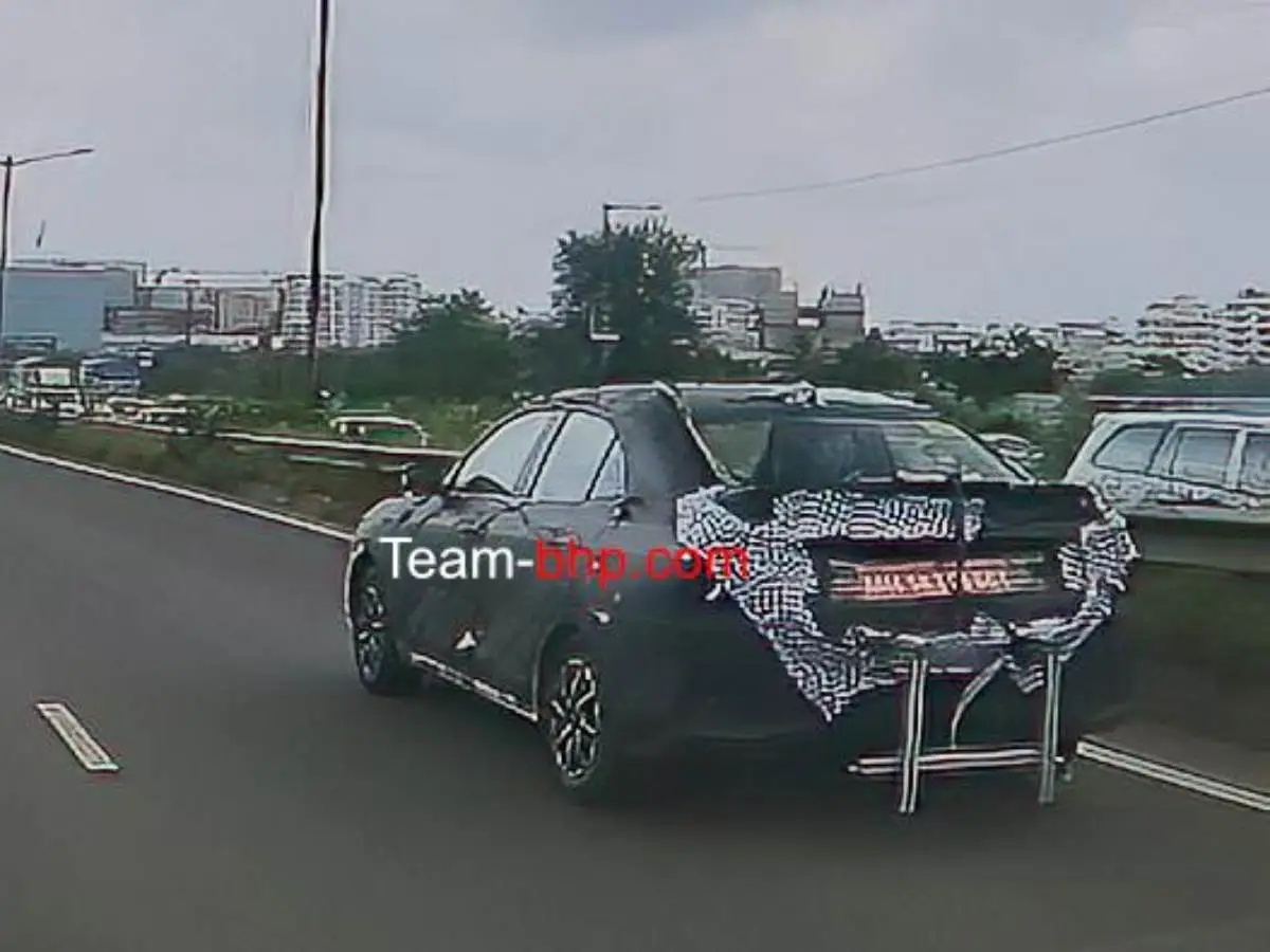 New-Gen Maruti Suzuki Dzire spotted rear profile