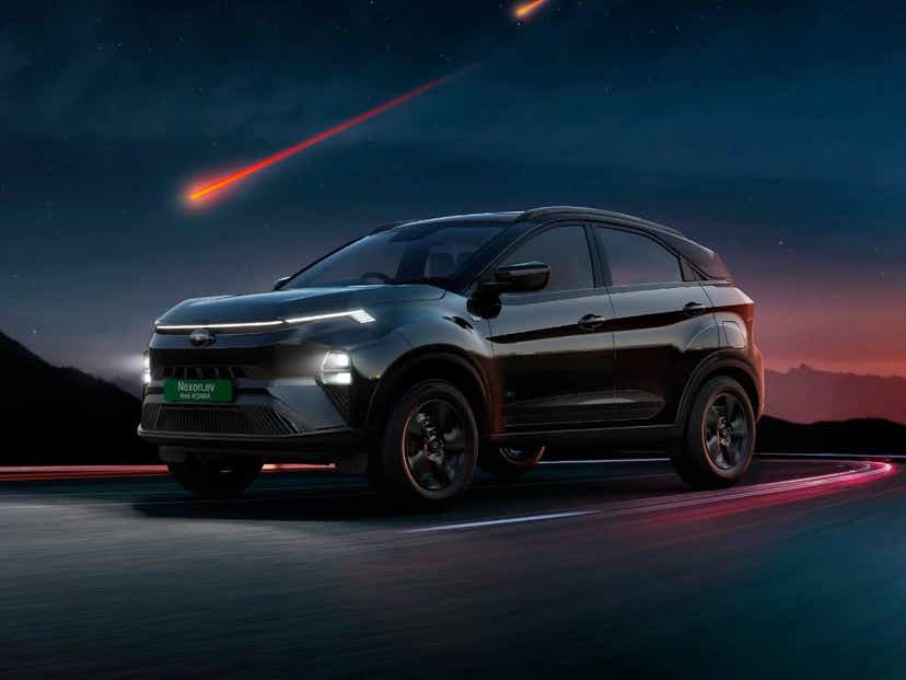 Tata Nexon EV 45 Red Dark exterior