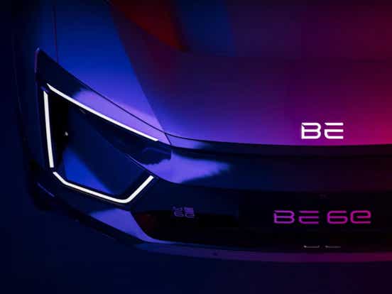 upcoming 2025 mahindra be 6e be 05 electric suv teased