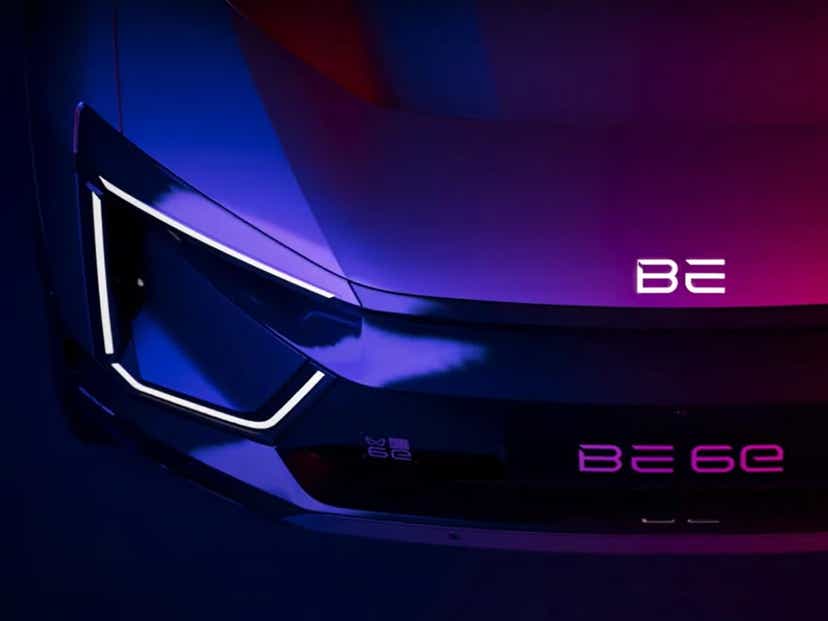 upcoming 2025 mahindra be 6e be 05 electric suv teased