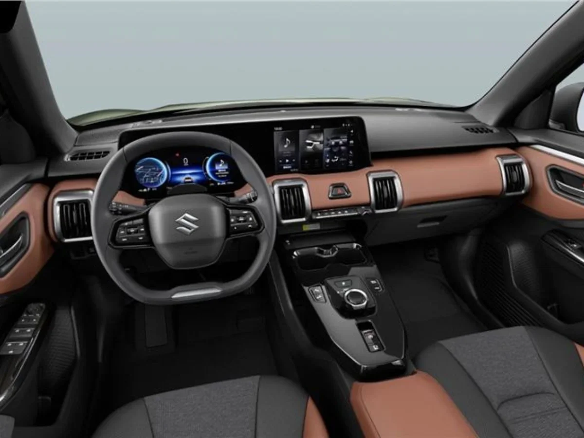 new 2025 maruti suzuki e vitara evx interior features