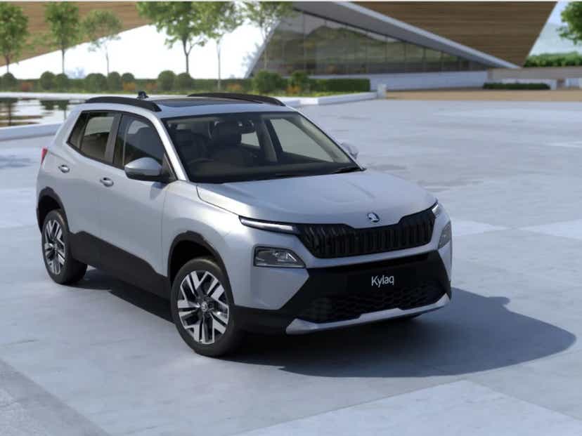 2024 skoda kylaq colour options brilliant silver