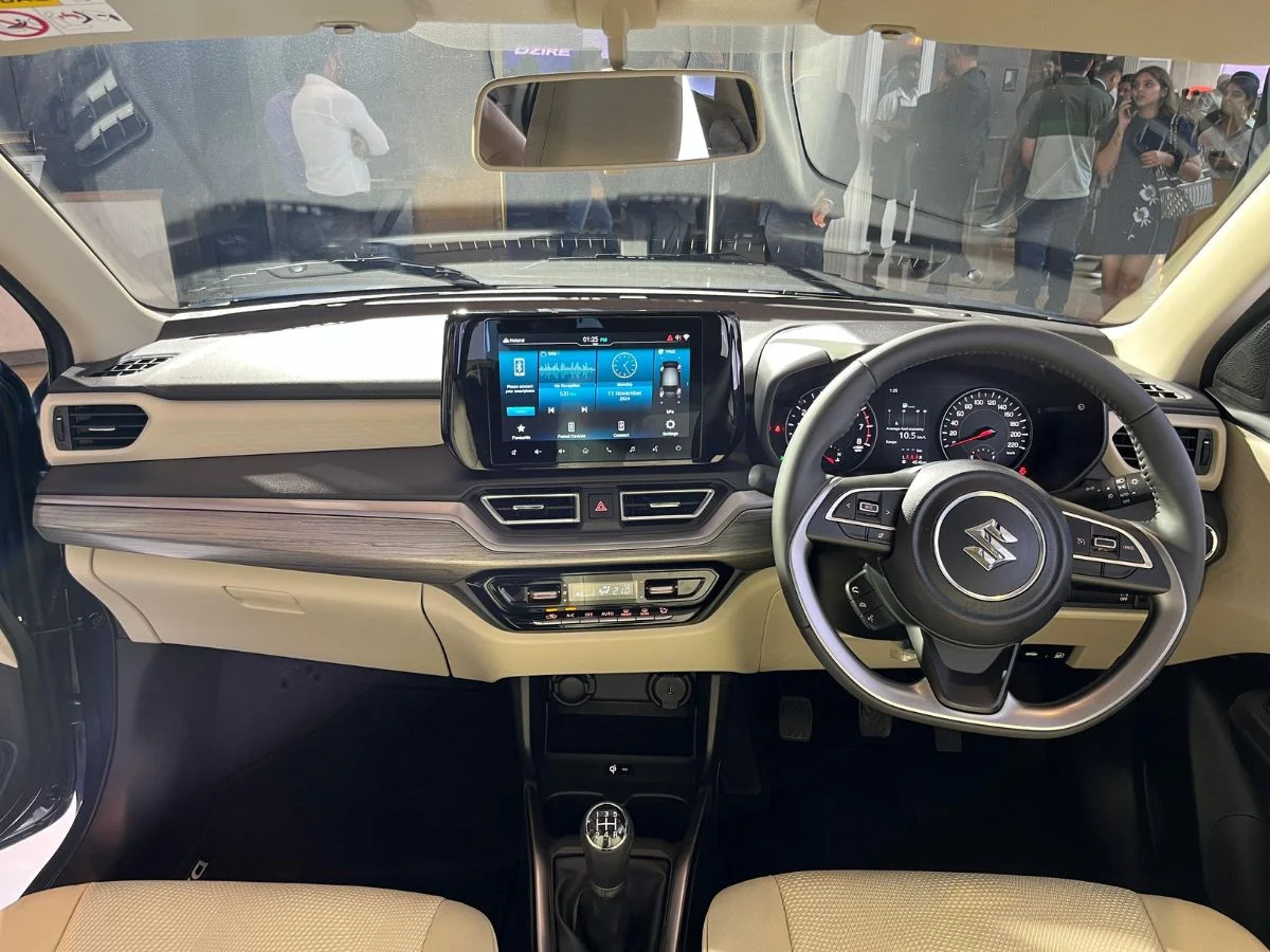 new 2024 maruti suzuki dzire interior features dashboard amit