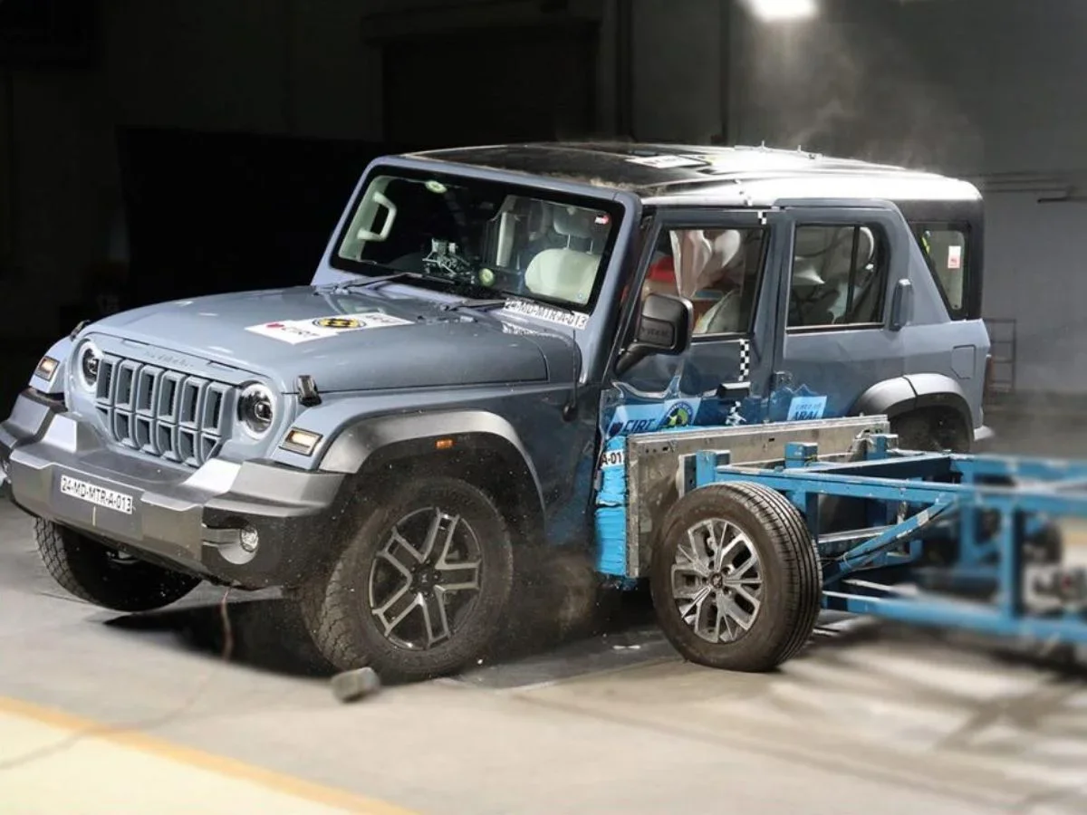 2024 mahindra thar roxx crash test safety rating bncap