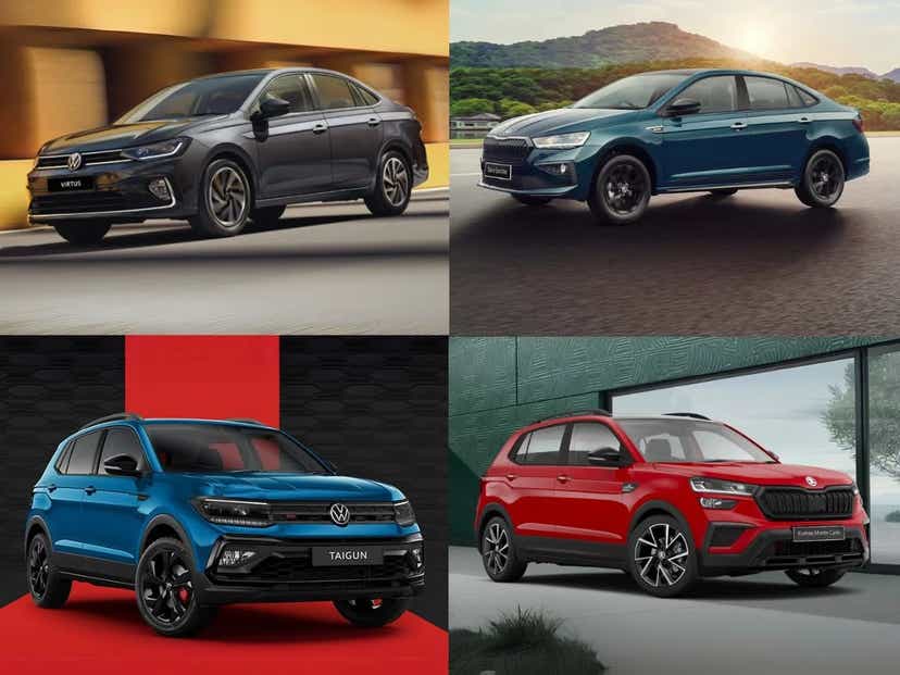 volkswagen virtus taigun skoda slavia kushaq cars in india