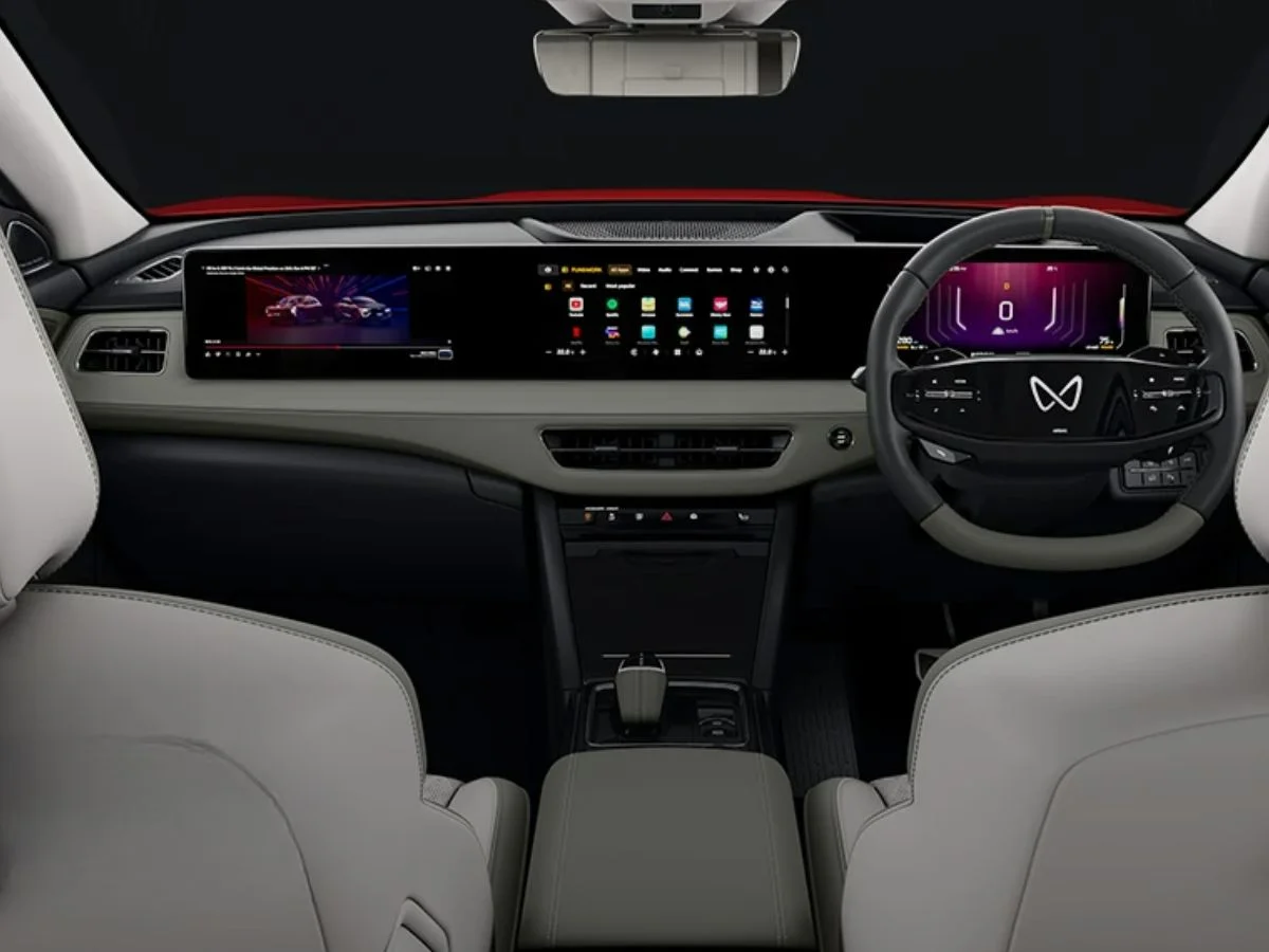 new 2025 mahindra xev electric suv interior dashboard features