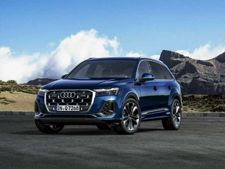 new audi q7 facelift suv lhd front design
