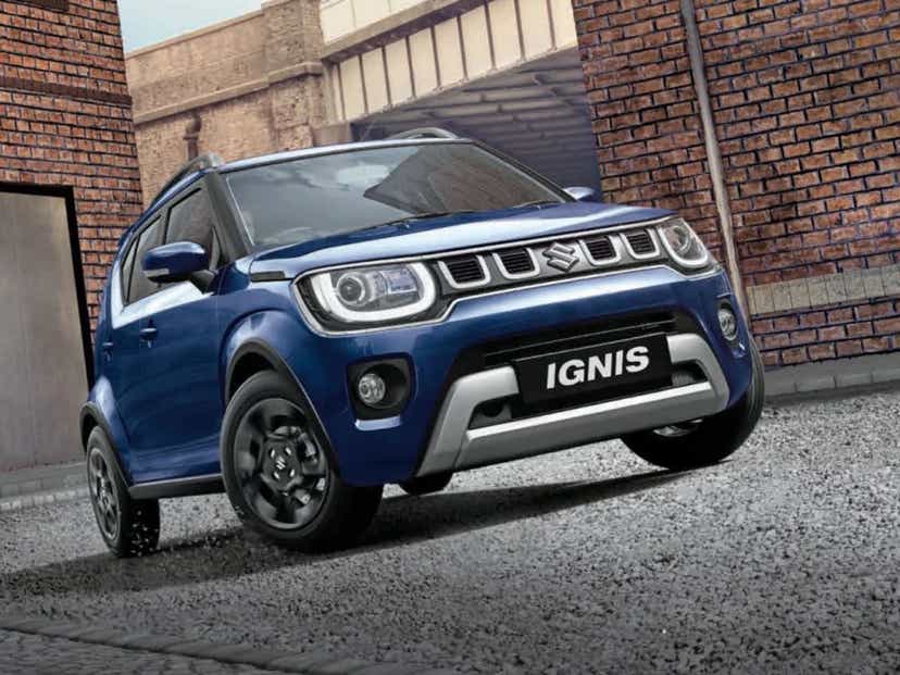 2024 maruti suzuki ignis nexa blue