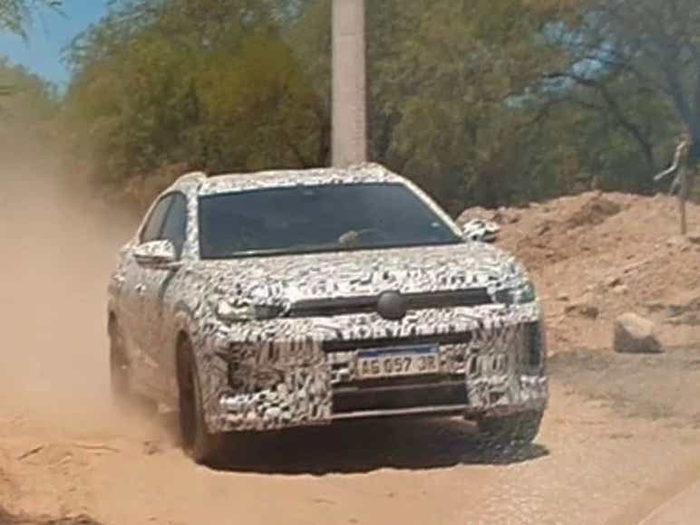 upcoming 2025 volkswagen tera suv spied testing motor1 brazil