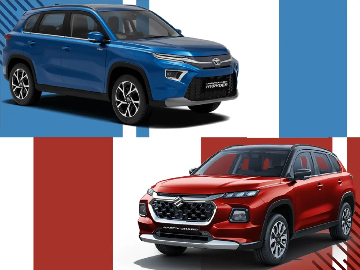 maruti grand vitara vs toyota hyryder dimensions