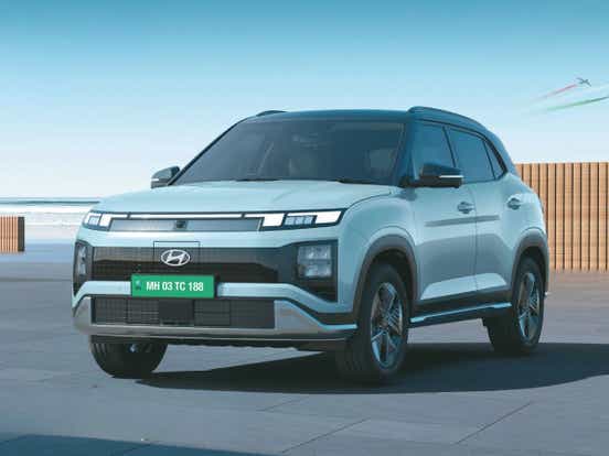 upcoming 2025 hyundai creta ev suv design front