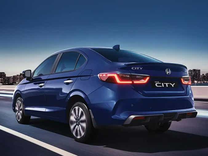 2025 honda city rear design blue