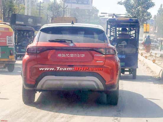Maruti Suzuki Fronx Hybrid spotted on test