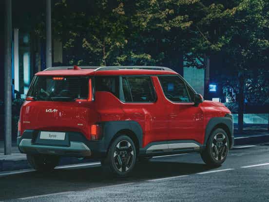 2025 kia syros price in india design red exterior