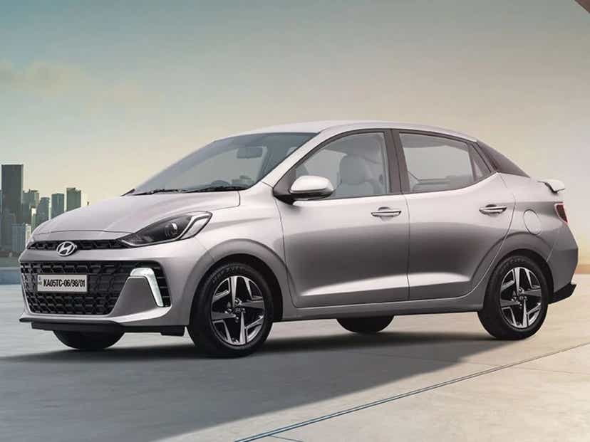 2025 hyundai aura sedan safety features 6 airbags silver