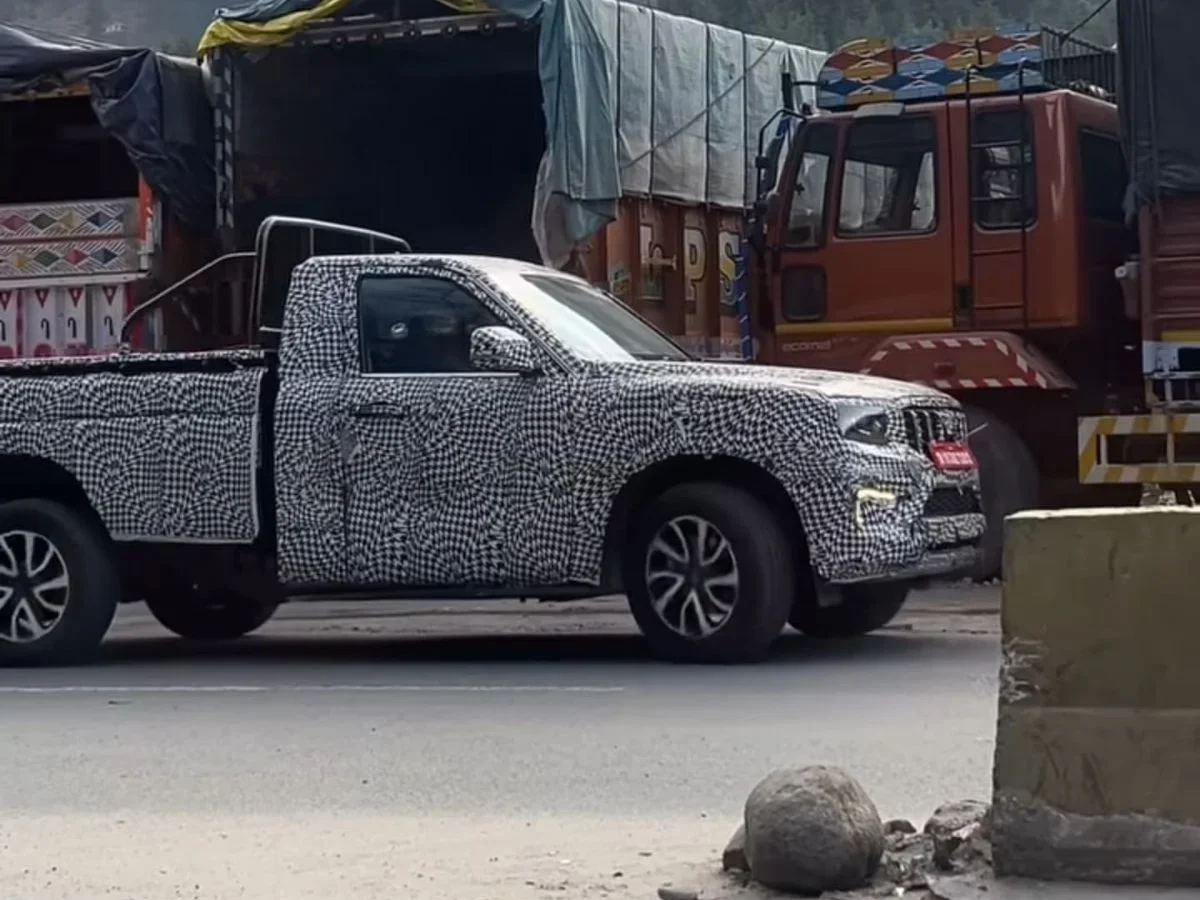 upcoming mahindra scorpio n pickup truck spy shots vashusingh123