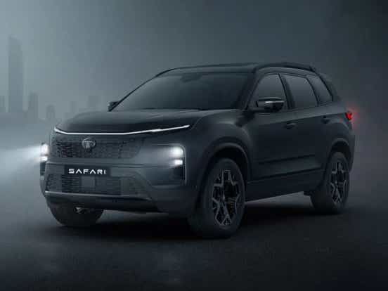 2025 tata safari stealth edition design front