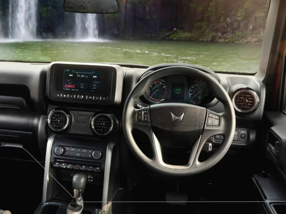 2025 mahindra thar interior features dashboard