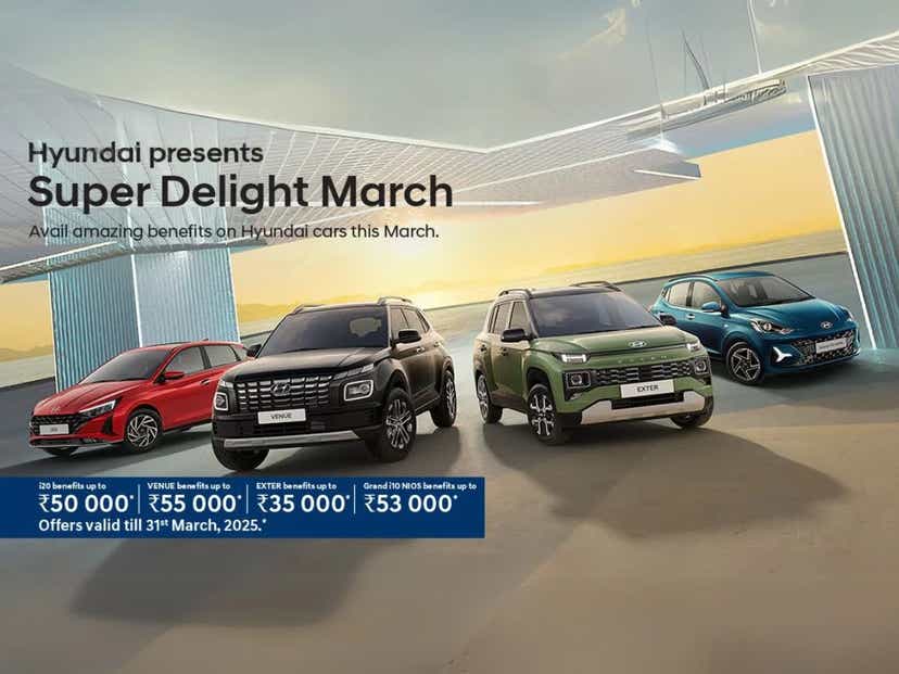 hyundai super delight days march 2025 offers discounts benefits cars in india