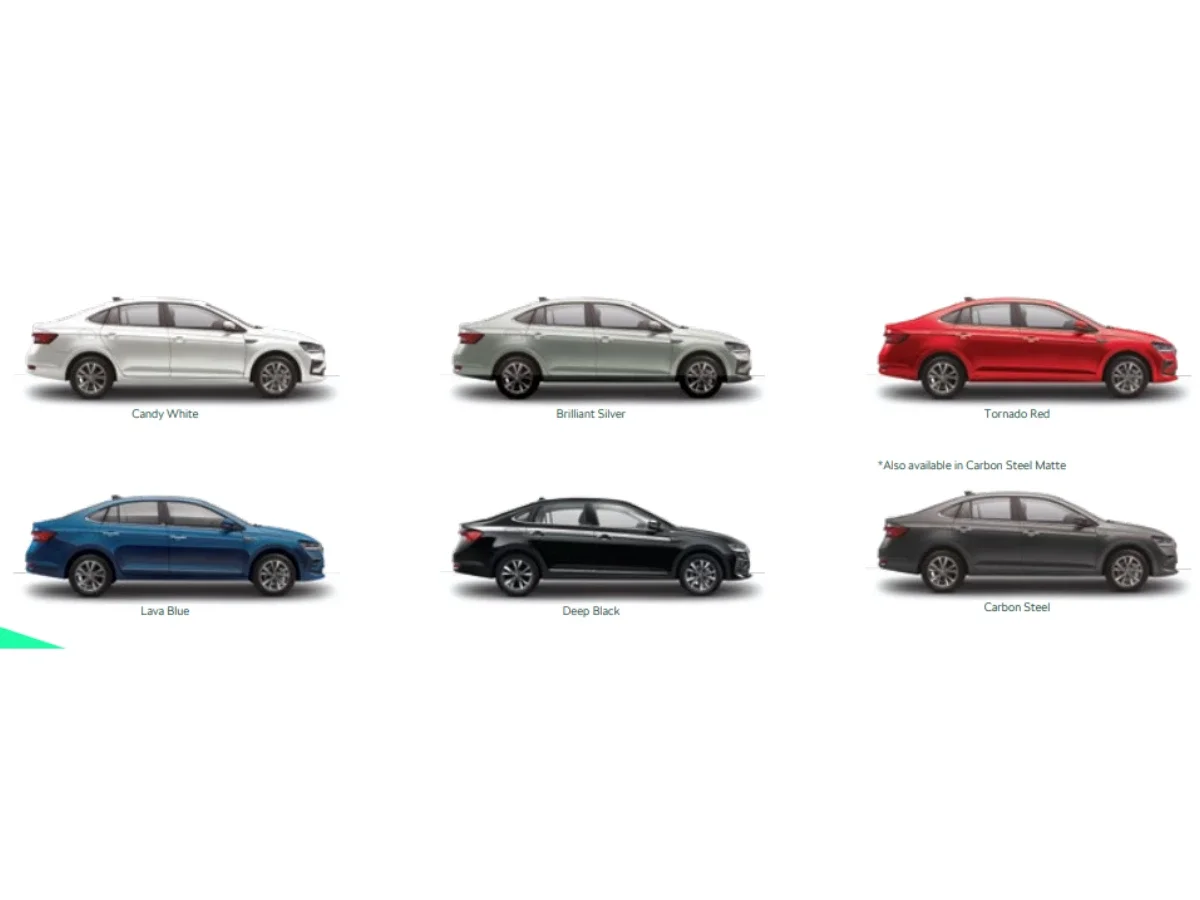 2025 Skoda Slavia Colour options