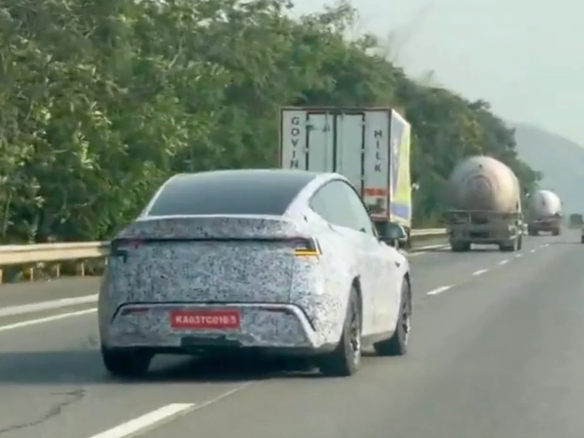 Tesla Model Y spotted in India